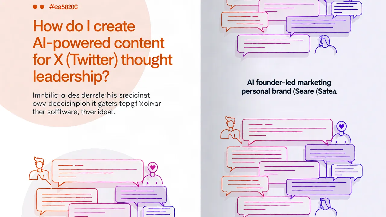 How do I create AI-powered content for X (Twitter) thought leadership?