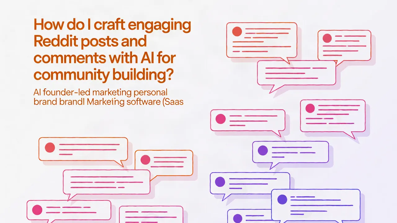 How do I craft engaging Reddit posts and comments with AI for community building?
