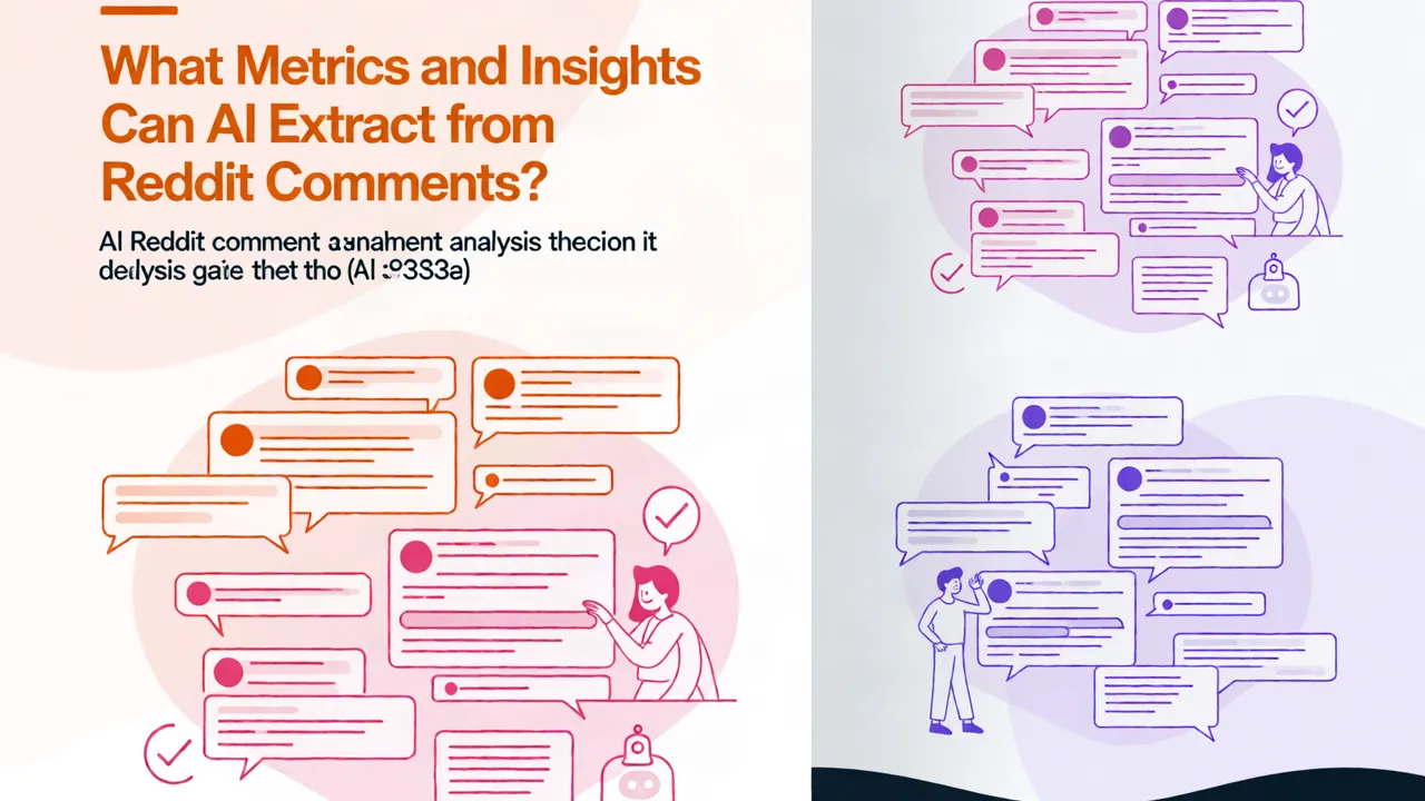 What Metrics and Insights Can AI Extract from Reddit Comments?