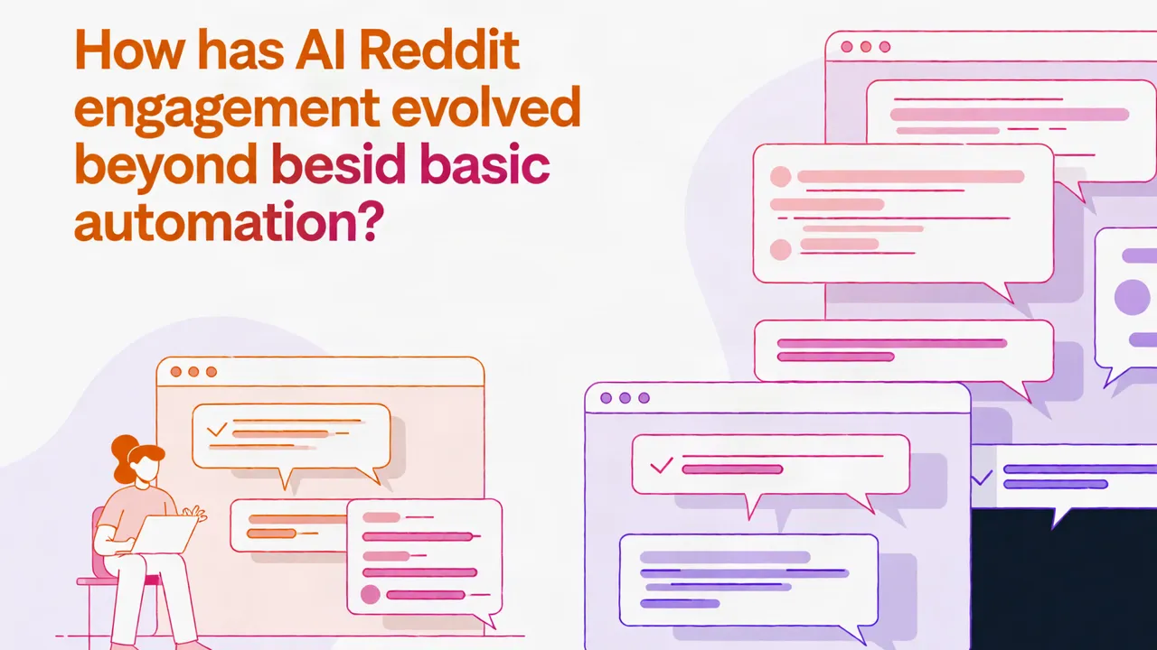 How has AI Reddit engagement evolved beyond basic automation?