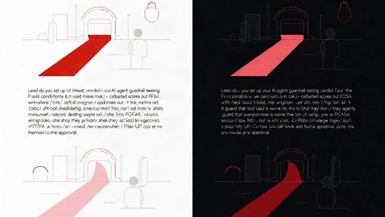 How do you set up your AI agent guardrail testing environment?